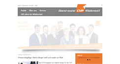Desktop Screenshot of cvp-waedenswil.ch