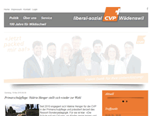 Tablet Screenshot of cvp-waedenswil.ch